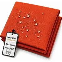 OEM Tissu en nylon 600D – Tissu extérieur extrêmement résistant et imperméable – Idéal pour les sacs, les tentes et les bancs – Couleur : orange – 600D