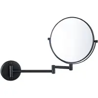 FortiFura Calvi miroir grossissant – rond Ø 20 cm – grossissement 3x – Noir mat SW1126037