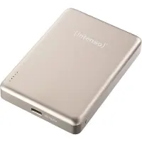 Intenso Batterie Externe Magnétique MW10000 10000 mAh – Compatible MagSafe, Charge Sans Fil 15W, USB-C PD 20W, Pour iPhone & Android – Testée en Allemagne – Champagne