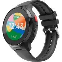 Hama Montre connectée pour enfants Kinder-Smartwatch, noire. Montre intelligente pour enfants avec GPS, bouton SOS et fonction téléphone