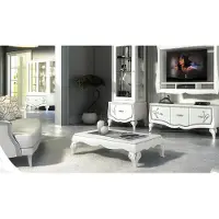 AEA Table basse salon Design Tables Meubles Table de Luxe Table d'appoint Bois Moderne