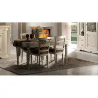 AEA Stühle Stuhl Holz Luxus Sitz Set 4x Lehnstuhl Sessel Esszimmerstuhl Esszimmer