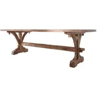 MASSIVMOEBEL24.DE MASSIVMOEBEL24 | Table à manger 250x100 Teck brut Teck naturel BASSANO #127