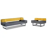 AEA Sofagarnitur Möbel 3+1 Sitzer Sofa Sessel 2-tlg Wohnzimmer Moderne Stil