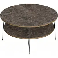 AEA Couchtisch aus Holz in Braun im eleganten Design