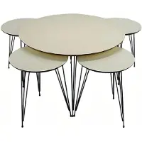 AEA Weiße Holz Couchtisch mit modernem Design
