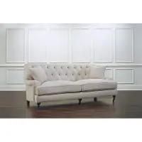 AEA Chesterfield Stoff Polster Design Sofa Luxus Couch Klassische Sofa 3 Sitzer