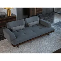 AEA Design Grau Sofa Dreisitzer Couch Wohnzimmer Design Modern Einrichtung