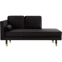 AEA Chaiselongue Kreative Möbel Wohnzimmer Modern Design Schwarz Sofa