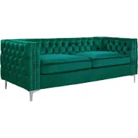 AEA Grüne chesterfield couch luxus samt stoff couchen sofa set knöpfe polster