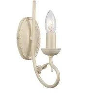Elstead Lighting Applique murale Elstead Olivia E14, ivoire et or, fabriquée au Royaume-Uni