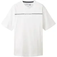 Tom Tailor T-Shirt bleu nuit / bleu-gris / blanc