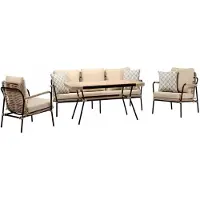 AEA Outdoor Möbel Gartenlounge Außenmöbel Sofa Couch Terrassen Loungemöbel 4tlg