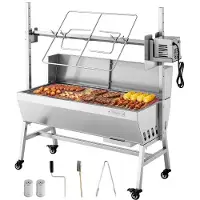 Vevor Barbecue à Charbon avec Tournebroche Électrique 38 W