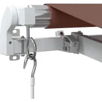 vidaXL Auvent manuel marron 350x250 cm