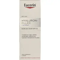 Eucerin Hyaluron-Filler + 3x Effect : crème de jour anti-rides SPF 15 pour peaux normales et mixtes, 50 ml