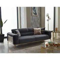 Xl Moebel Gmbh Polstersofa Luxus Dreisitzer Sofa 3 Sitzer Stoffsofa Grau Couch Stoff