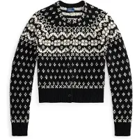 Ralph Lauren Cardigan noir / blanc