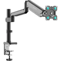 ONKRON Tisch-Monitorhalterung, 13 bis 34 Zoll, VESA 75x75-100x100, max. 12 kg, Schwarz (Tables, 34", 12 kg), Support de moniteur, Noir