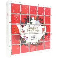 English Tea Shop Set de thés de Noël. Calendrier de l'Avent rouge (25x2) BIO 50 g