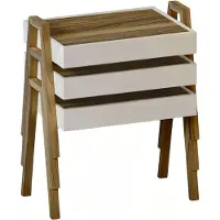 AEA Couchtisch-Set aus Holz in Braun modern eleganter Wohnstil