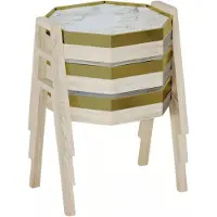 Xl Moebel Gmbh Elegantes Beigefarbenes Couchtisch-Set aus Holz im modernen Stil