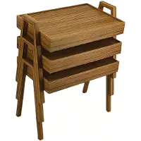 Xl Moebel Gmbh Elegantes braunes Couchtisch-Set aus Holz für modernes Wohnzimmer