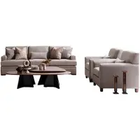 AEA Wohnzimmer-Set 3-teilig 3-Sitzer und 2 Sessel für stilvolles Wohnen.