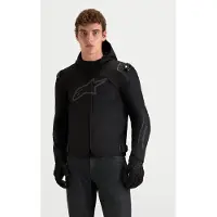 Alpinestars Zaca V2, veste textile imperméable pour moto, noire, taille M