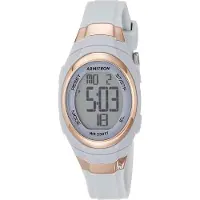 Armitron Montre chronographe numérique Sport pour femme avec bracelet en résine, 45/7034 Bleu/Or rose