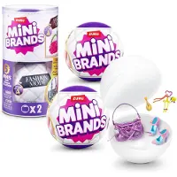 Mini Brands , Collection Mode, Série 4, Pack de 2 de ZURU – Jouets à découvrir avec 5 mini sacs, chaussures et accessoires de mode, plus de 80 modèles à collectionner