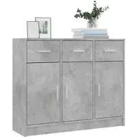 OEM Meuble TV/console de style béton, structure en MDF, dimensions 91 x 28 x 75 cm, modèle autoportant