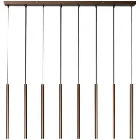 Lucide PHOENIX - Suspension lumineuse - 8 ampoules G9 - Couleur : Marron | Ambiance chaleureuse