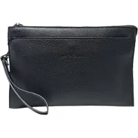 Pierre Cardin Sac à main en simili cuir, disponible en noir, bleu et marron, avec bandoulière amovible