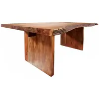 MASSIVMOEBEL24.DE MASSIVMOEBEL24 | Table à manger 150x100 Acacia laqué Noisette FREEFORM #112