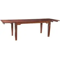 MASSIVMOEBEL24.DE MASSIVMOEBEL24 | Table à manger extensible 140x90 Acacia laqué Nougat OXFORD #119