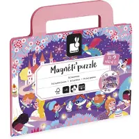Janod - Jeu de puzzle magnétique "Princesse", 36 pièces