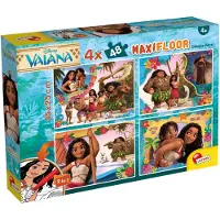 Liscianigiochi Puzzle MaxiFloor - Vaiana 2 - - 4 x 48 pièces - À partir de 4 ans