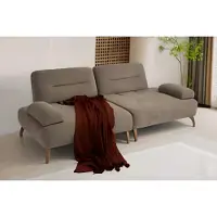 AEA Stilvoller Brauner Dreisitzer Wohnzimmer Polstercouchen 3-Sitzer