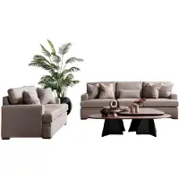 AEA 2-teiliges Wohnzimmer-Set: 3-Sitzer und 2-Sitzer in modernem Design.