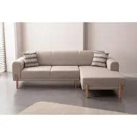 AEA Bequemes Ecksofa mit großzügiger Sitzfläche und stilvollem Design