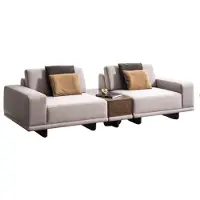 AEA Beige Polstercouch Designer Wohnzimmer 3-Sitzer Stoffsofas Möbel
