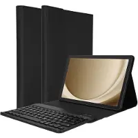 Accezz Étui de tablette Bluetooth Clavier pour Samsung Galaxy Tab A9 Plus - QWERTY / NL - Noir