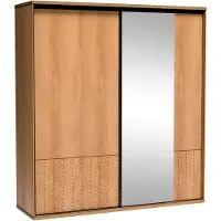 KIER FURNITURE EDEN v3 Armoire 156,4 x 205 x 39 cm, 3 portes, chêne Craft