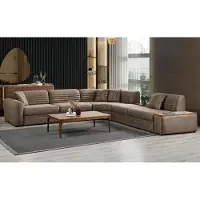 AEA Exklusives Ecksofa Designer Polstergarnitur Moderne L-Form Couch