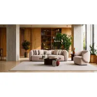 AEA 3 Sitzer Sofa Sessel Beige Wohnzimmer geräumig stil modern bequem
