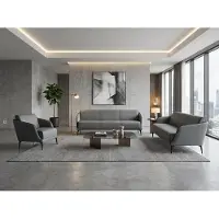 AEA Sessel 3-Sitzer Sofa modernes Grau elegant minimalistisch