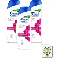 Head & shoulders 3 flacons de shampooing anti-pelliculaire Smooth & Silky, 250 ml - Pack économique - 3 pièces