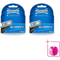 Wilkinson 2 lames de rechange Quattro avec précision de rasage - Pack économique - 2 pièces