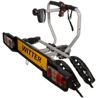WITTER Support de vélo ZX202EU pour attelage, permettant de transporter 2 vélos